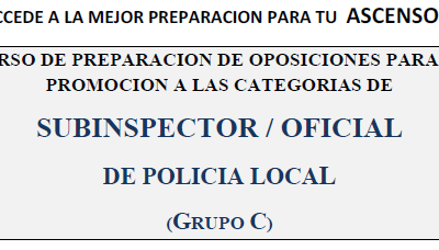 Cursos Online de ascenso Policía Local