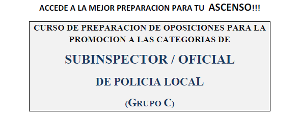 Cursos Online de ascenso Policía Local