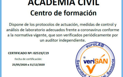 Certificación de las instalaciones COVID-19